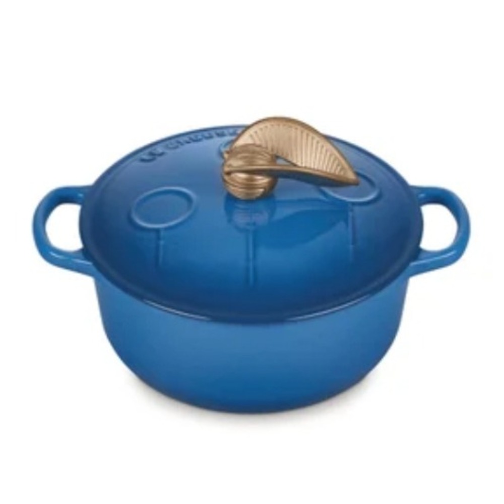 Le Creuset Harry Potter Quidditch Dutch Oven Marseille Blue 2.75 Qt 20cm New